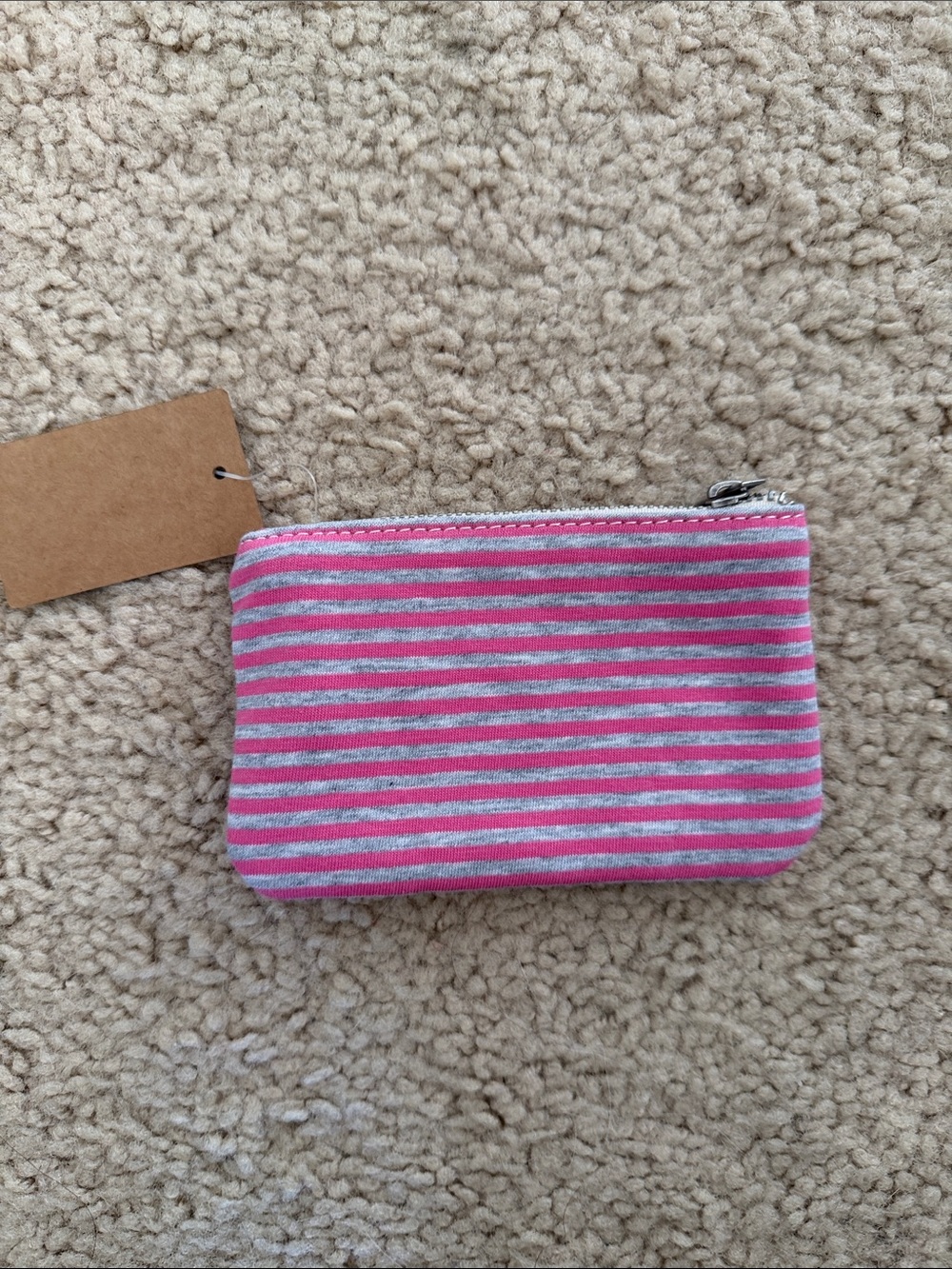 Brandy melville striped coin purse